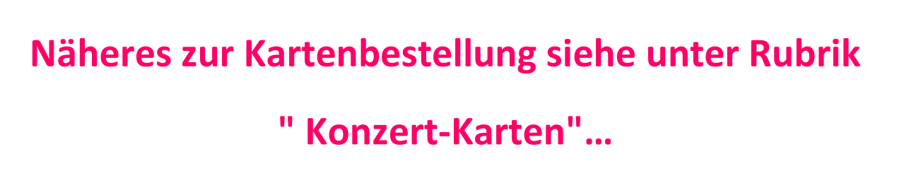 Konzertkarten-Hinweis